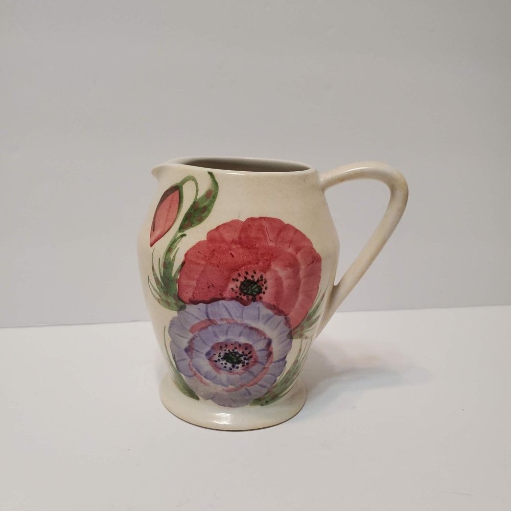 Vintage Milk Jug, 1930s E Radford England Pottery, Hand Painted